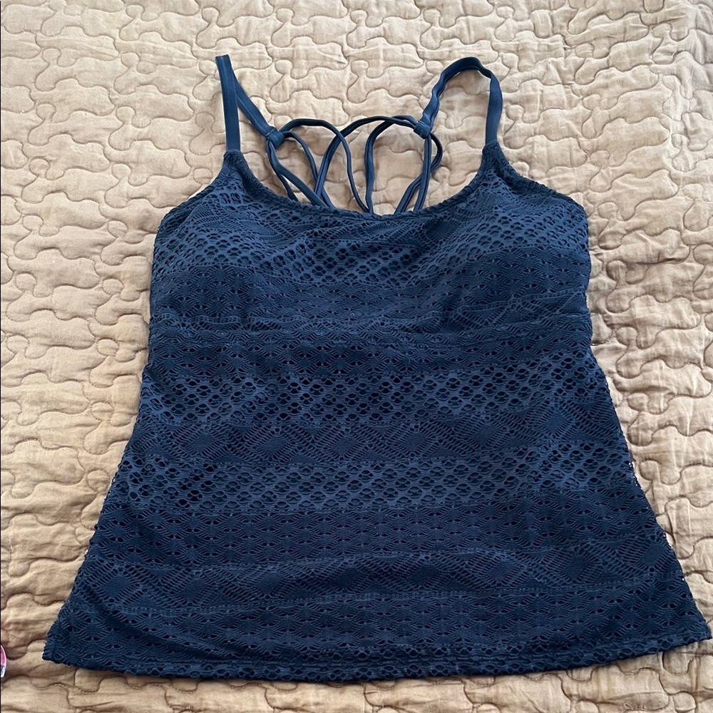 Elegant Black Lace Women's tankini top